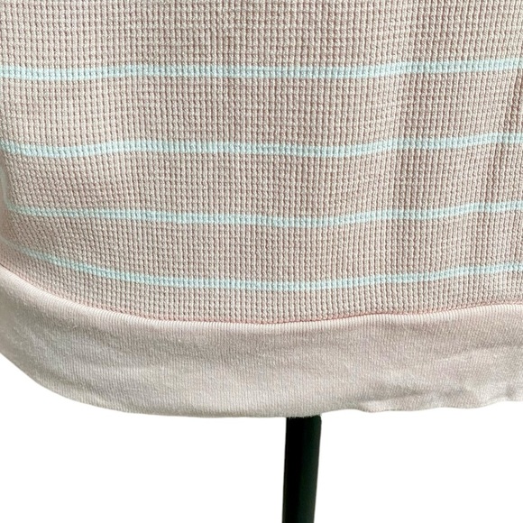 PJ Salvage Thermal Lounge Top Shine Bright Striped Waffle Knit Long Sleeve L - Picture 12 of 15